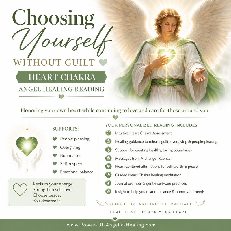 Choosing Yourself Without Guilt. Angel Healing Reading.