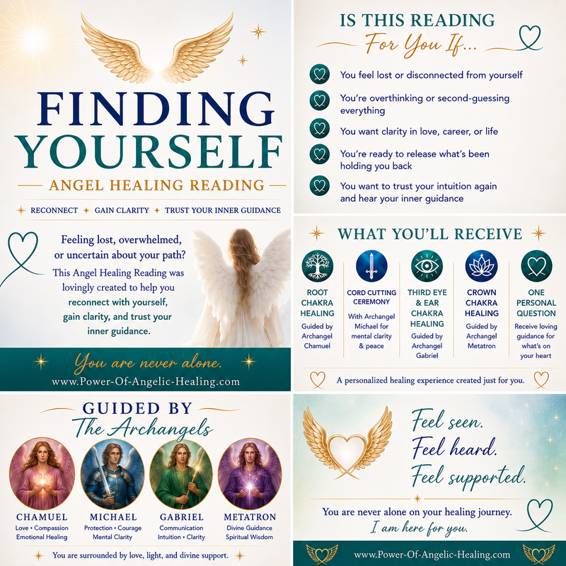 Finding Yourself Angel Healing Reading  Reconnect With Yourself • Find Clarity • Trust Your Inner Guidance