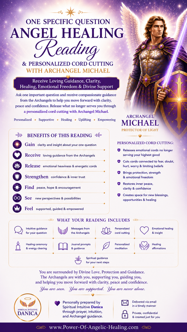 One Specific Question Angel Healing Reading & Personalized Cord Cutting