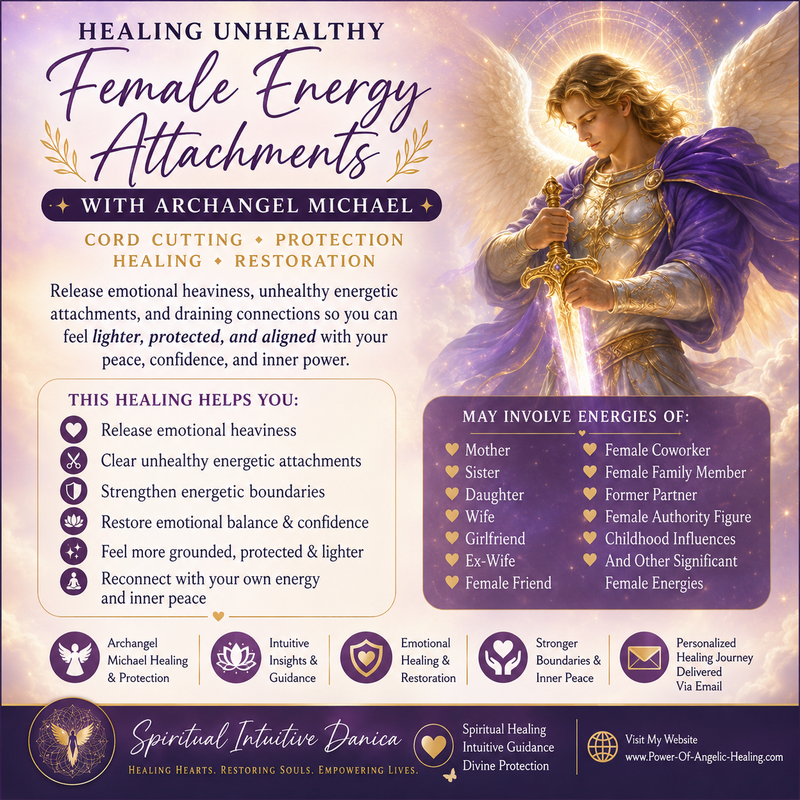 Healing Unhealthy Female Energy Attachments with Archangel Michael. 