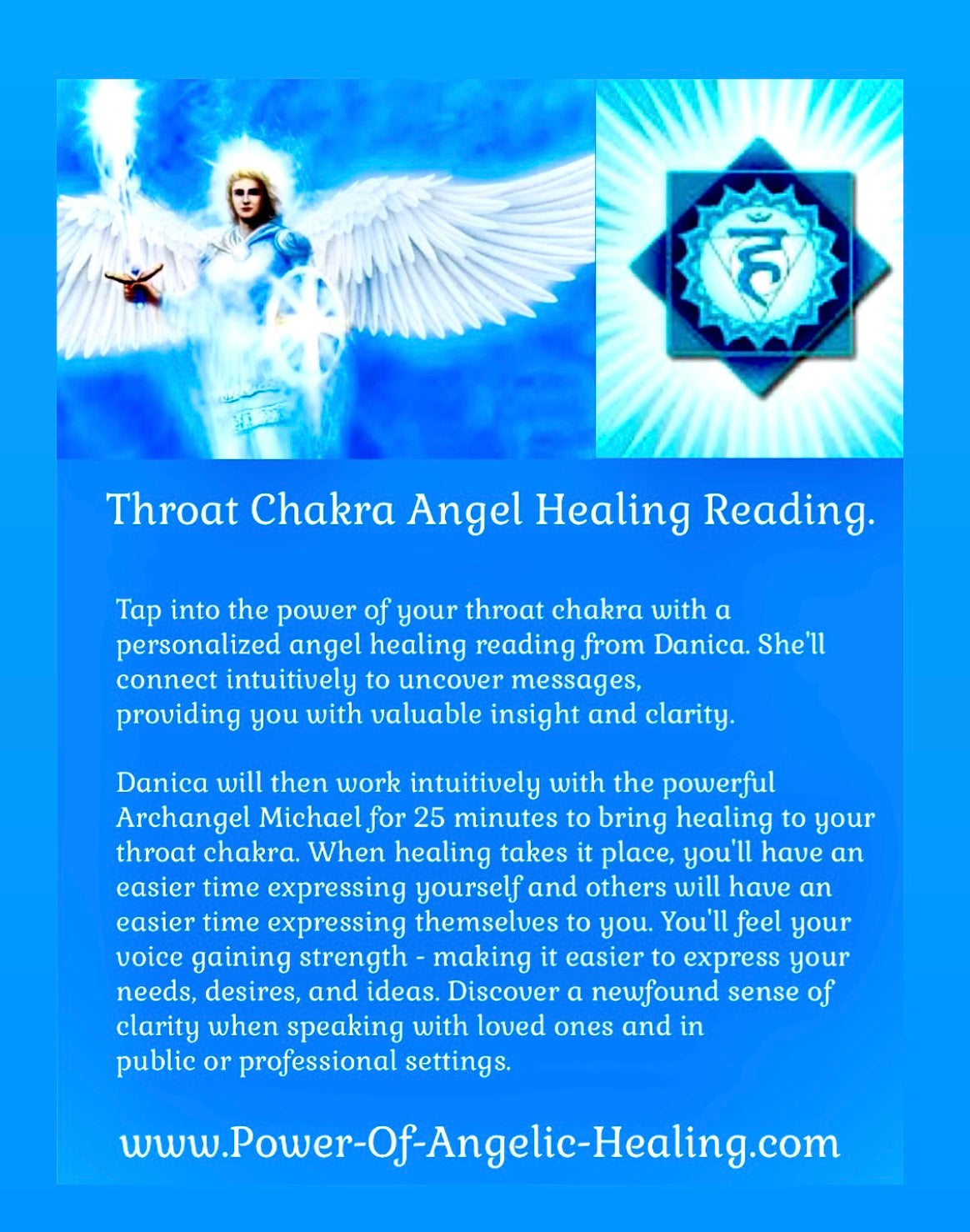 Throat Chakra Angel Healing Reading