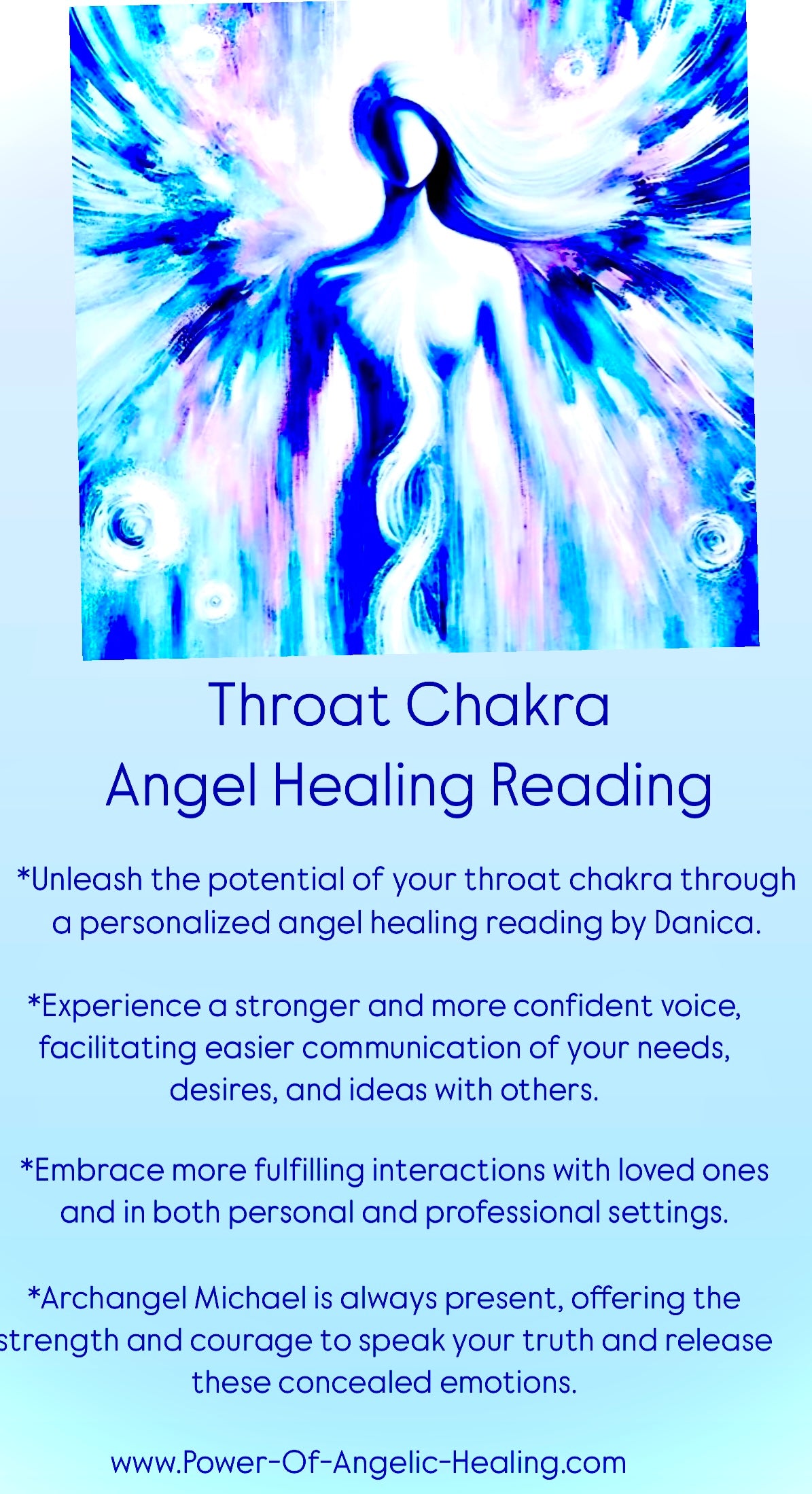 Throat Chakra. Angel Healing Reading.