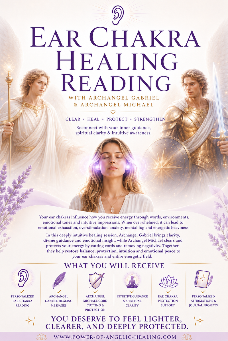 Divine Ear Chakra Healing & Cord Cutting with Archangel Gabriel & Archangel Michael✨Angelic Communication • Energetic Protection • Intuitive Clarity • Spiritual Alignment