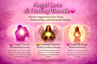 Angel Love & Healing Bundle 💖  Receive Angelic Support for Your Heart, Relationships, and Emotional Healing