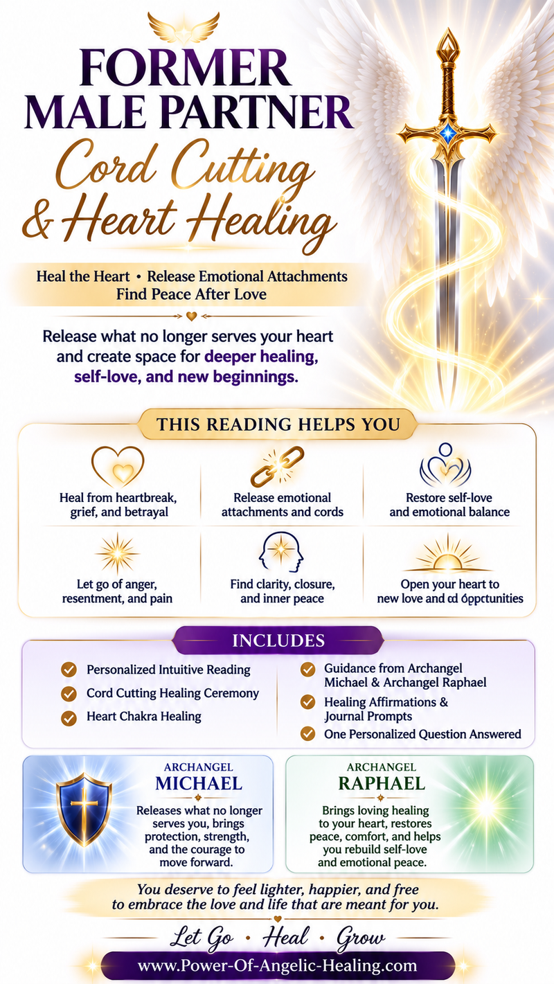 Former Male Partner Cord Cutting & Heart Healing Angel Healing Reading