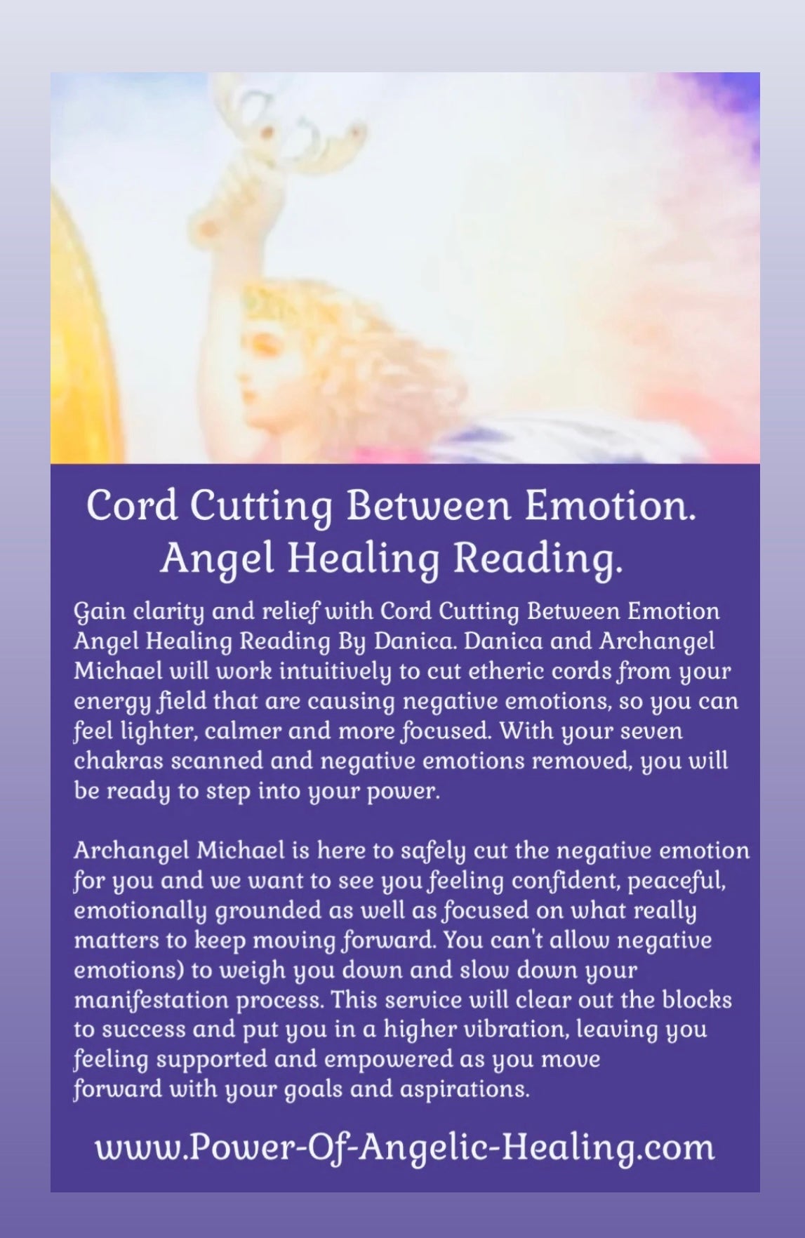 Cord Cutting Between Emotion. Angel Healing Reading.