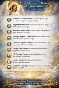 Divine Ear Chakra Healing with Archangel Gabriel. Angel Healing Reading.
