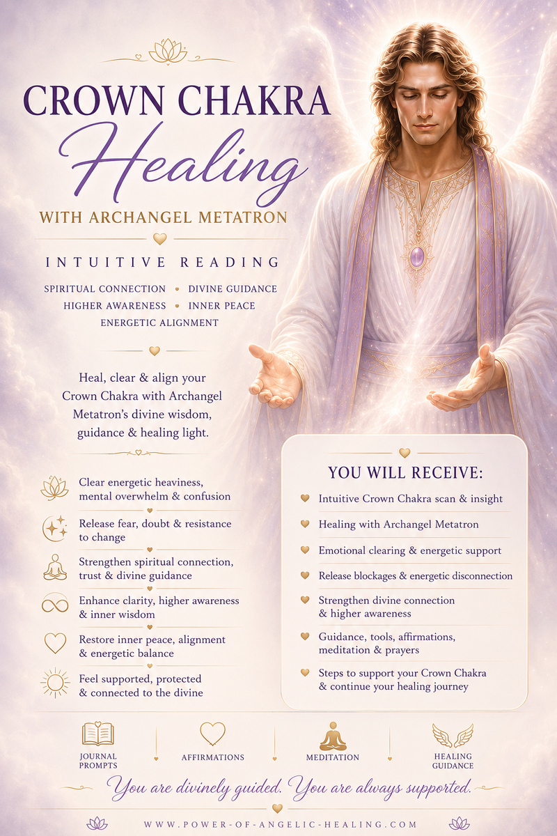 Crown Chakra Healing & Archangel Metatron Intuitive Reading