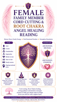 Female Family Member Cord Cutting & Root Chakra Angel Healing Reading