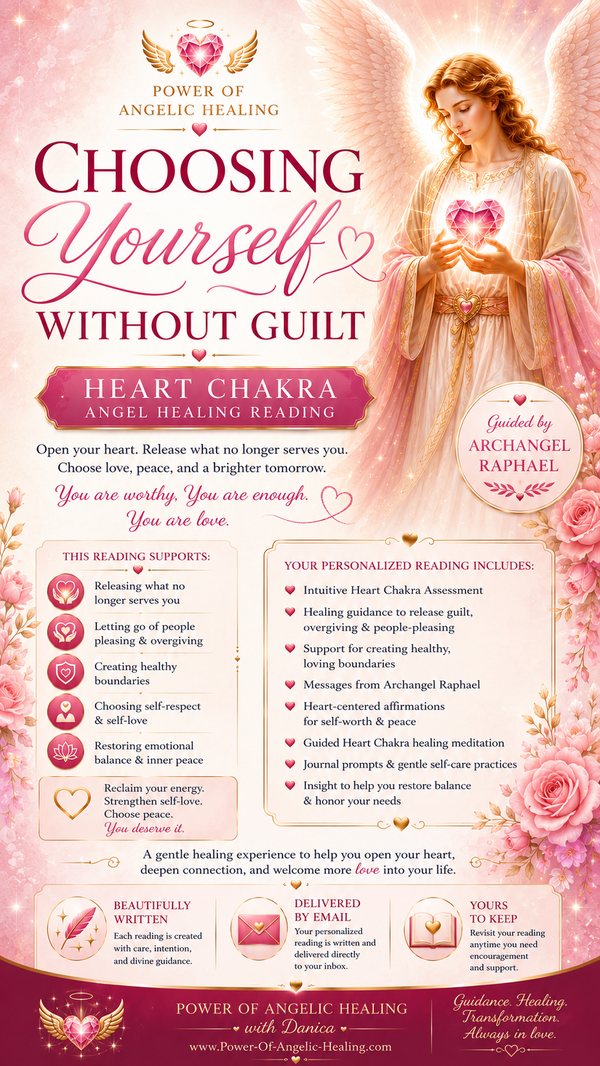 Choosing Yourself Without Guilt. Angel Healing Reading.