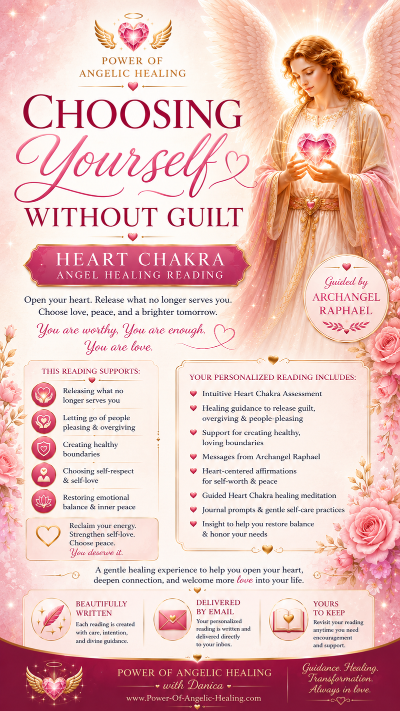 Choosing Yourself Without Guilt. Angel Healing Reading.