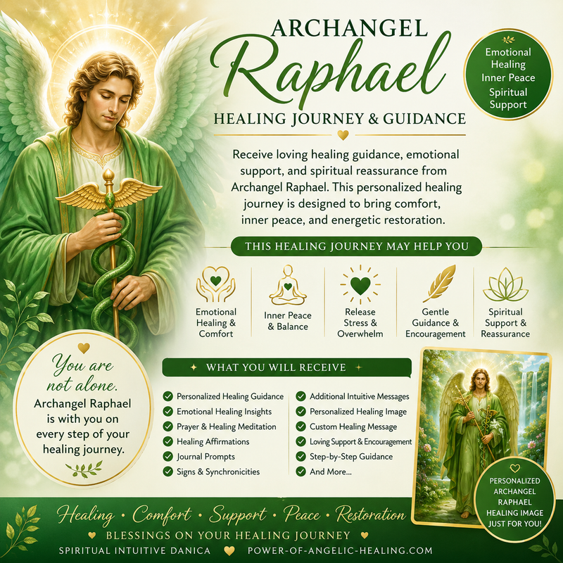 Archangel Raphael Healing Journey & Guidance. Emotional Healing • Inner Peace • Spiritual Support.