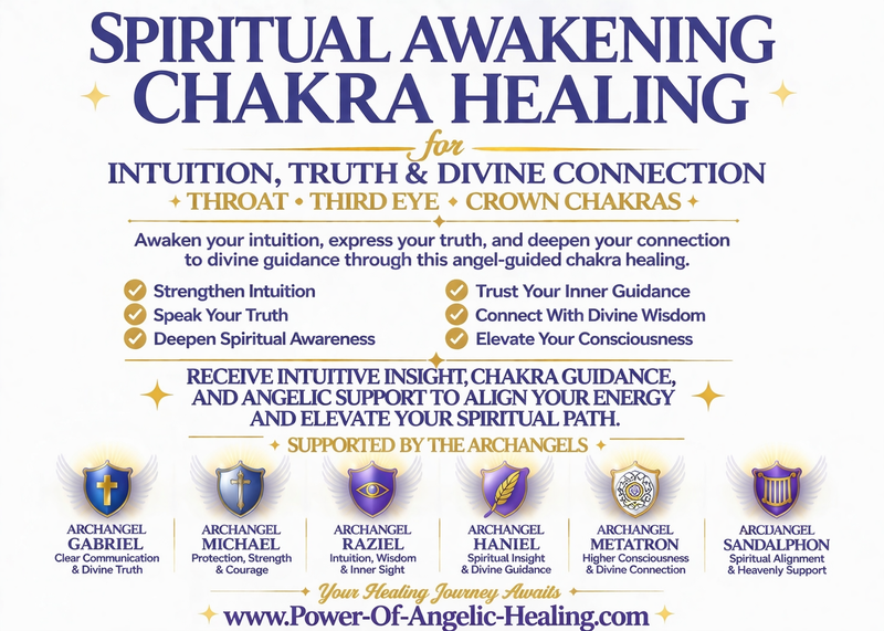 Spiritual Awakening Chakra Healing & Intuitive Archangel Reading✨  Throat • Third Eye • Crown Chakras