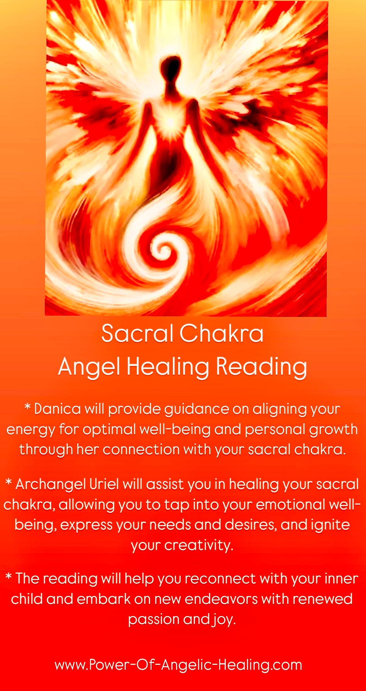 Sacral Chakra. Angel Healing Reading.