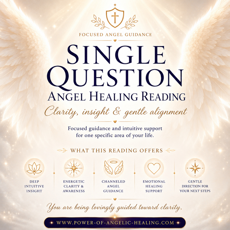 Focused Angel Guidance — Single Question Deep Healing Reading. Receive Clear Insight, Energetic Support & Gentle Direction for What Truly Matters
