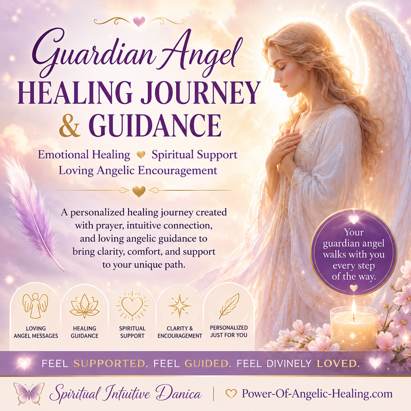 Guardian Angel Healing Journey & Guidance. Spiritual Support • Emotional Healing • Divine Encouragement.