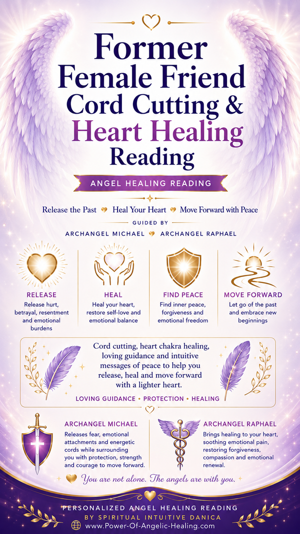 Former Female Friend Cord Cutting & Heart Angel Healing Reading