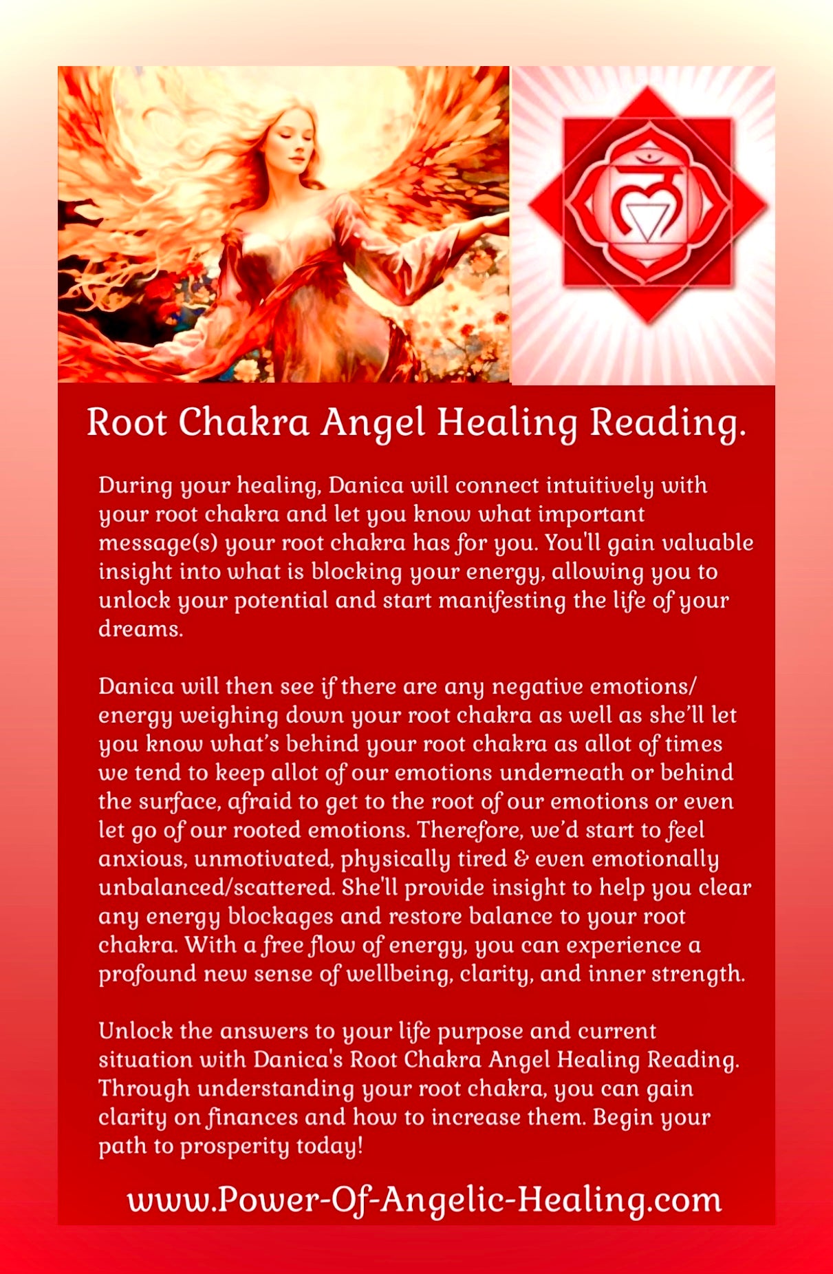 Root Chakra Angel Healing Reading.