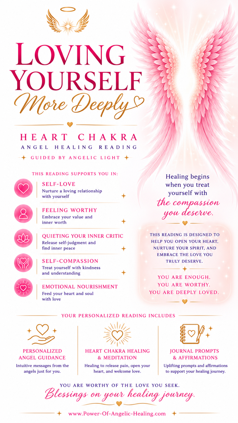 Loving Yourself More Deeply Angel Healing Reading