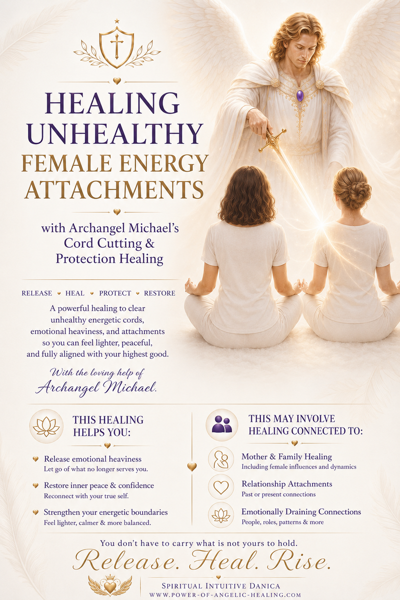 Healing Unhealthy Female Energy Attachments with Archangel Michael’s Cord Cutting & Protection Healing