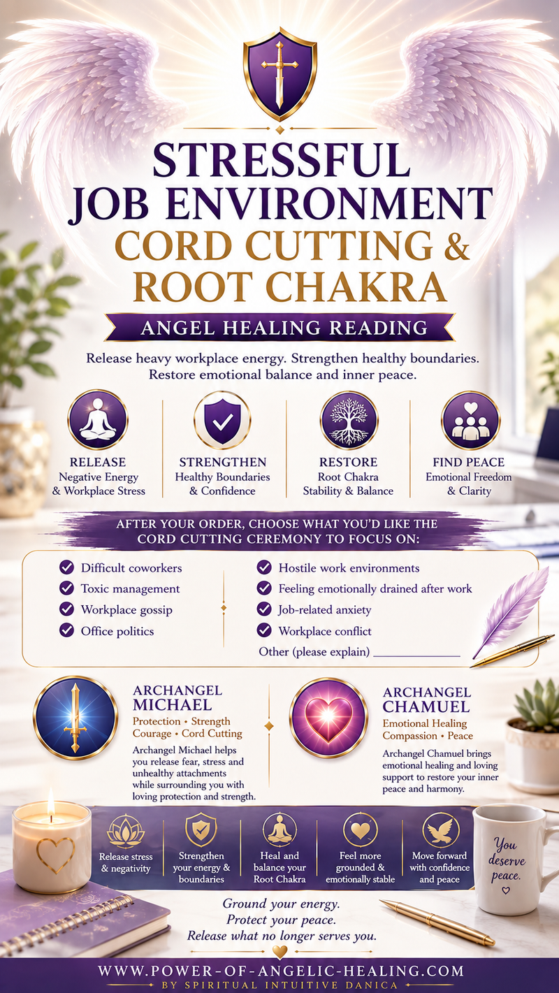 Stressful Job Environment Cord Cutting & Root Chakra Healing Reading