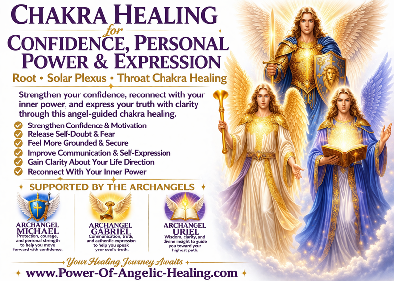 Chakra Healing for Confidence, Personal Power & Expression ✨Root • Solar Plexus • Throat Chakra Healing