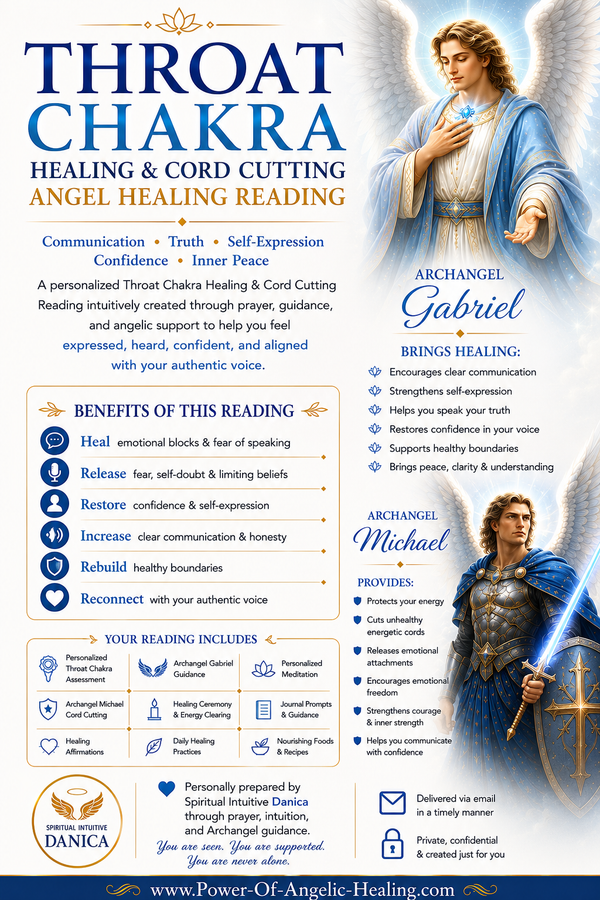 Throat Chakra Healing & Cord Cutting Angel Healing Reading
