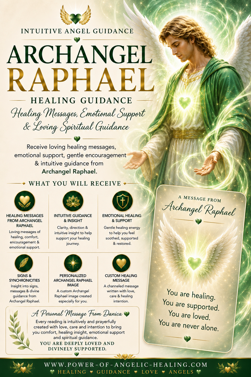 Archangel Raphael Healing Guidance Reading✨Personalized Healing Messages, Emotional Support & Gentle Spiritual Guidance from Archangel Raphael