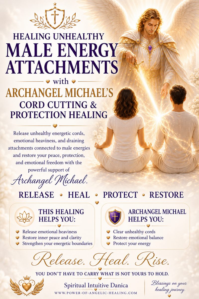Healing Unhealthy Male Energy Attachments with Archangel Michael. Cord Cutting, Protection & Intuitive Healing Reading