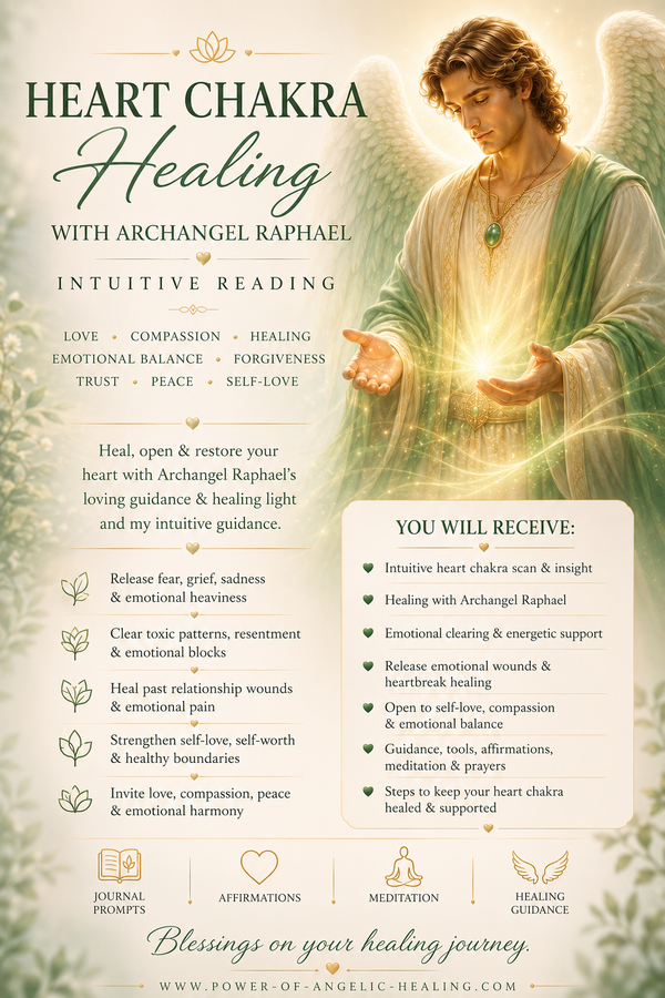 Heart Chakra Healing & Archangel Raphael Intuitive Reading
