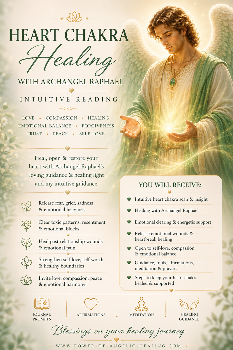 Heart Chakra Healing & Archangel Raphael Intuitive Reading