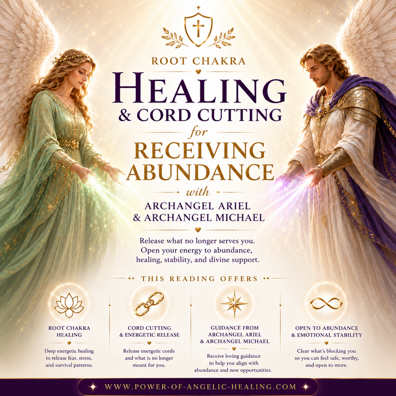 Root Chakra Healing & Cord Cutting for Receiving Abundance with Archangel Ariel & Archangel Michael✨Release Fear & Limitation • Restore Stability • Open to Receive More