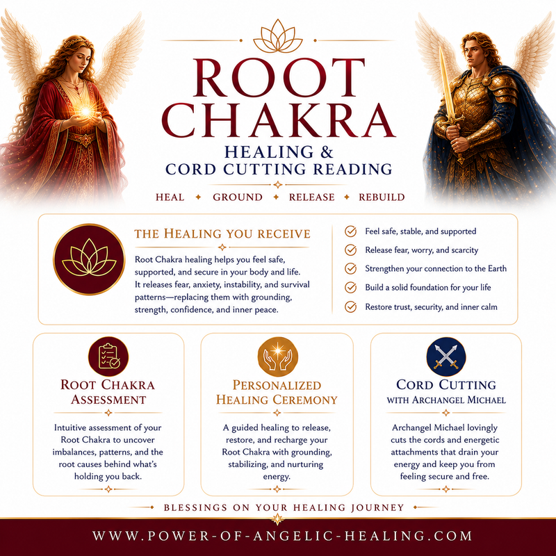 Root Chakra Healing & Cord Cutting Reading. Heal • Ground • Release • Rebuild Your Foundation