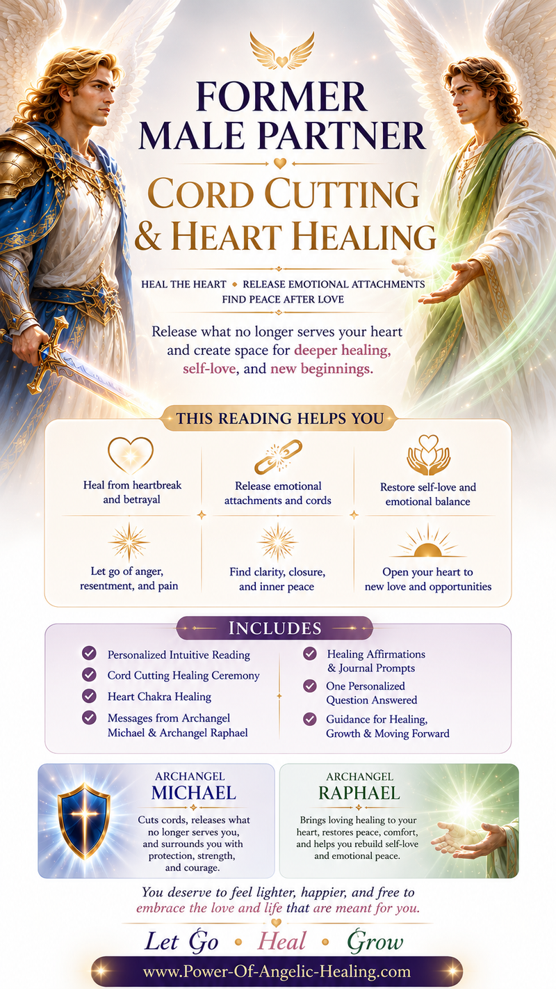 Former Male Partner Cord Cutting & Heart Healing Angel Healing Reading