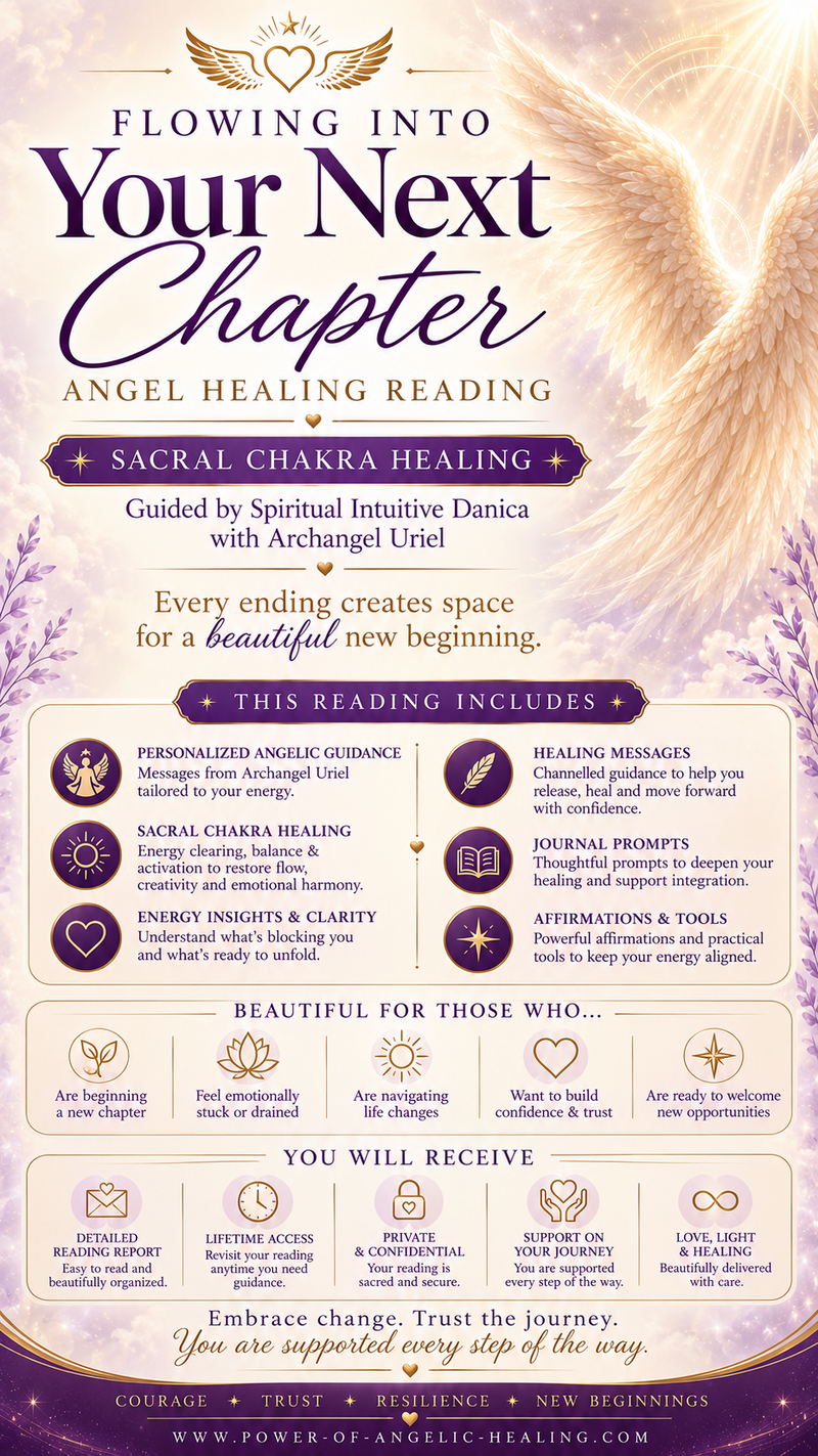 Flowing Into Your Next Chapter Angel Healing Reading