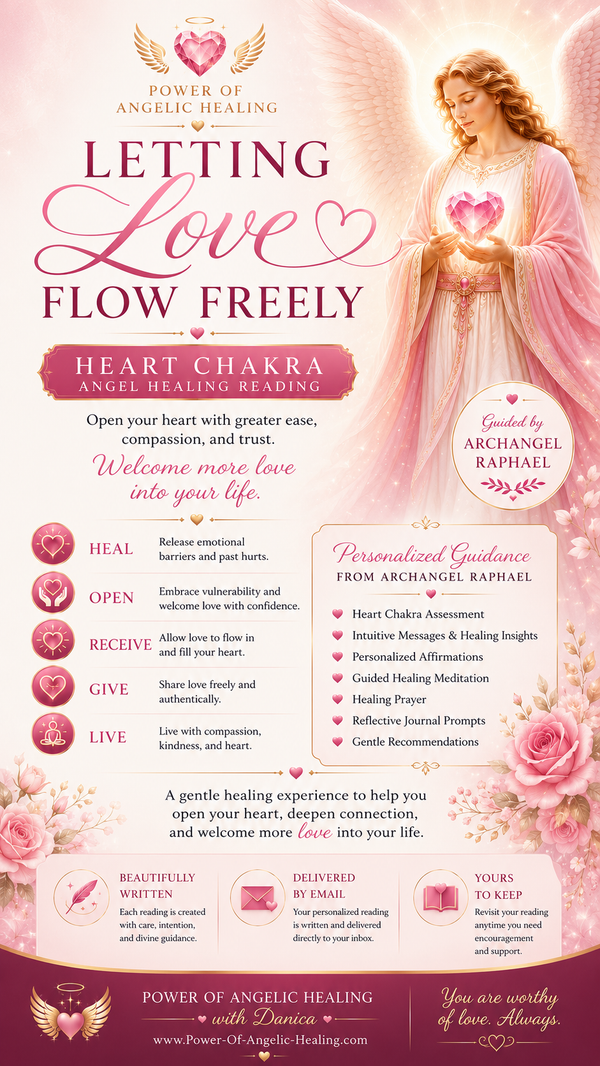 Letting Love Flow Freely. Angel Healing Reading