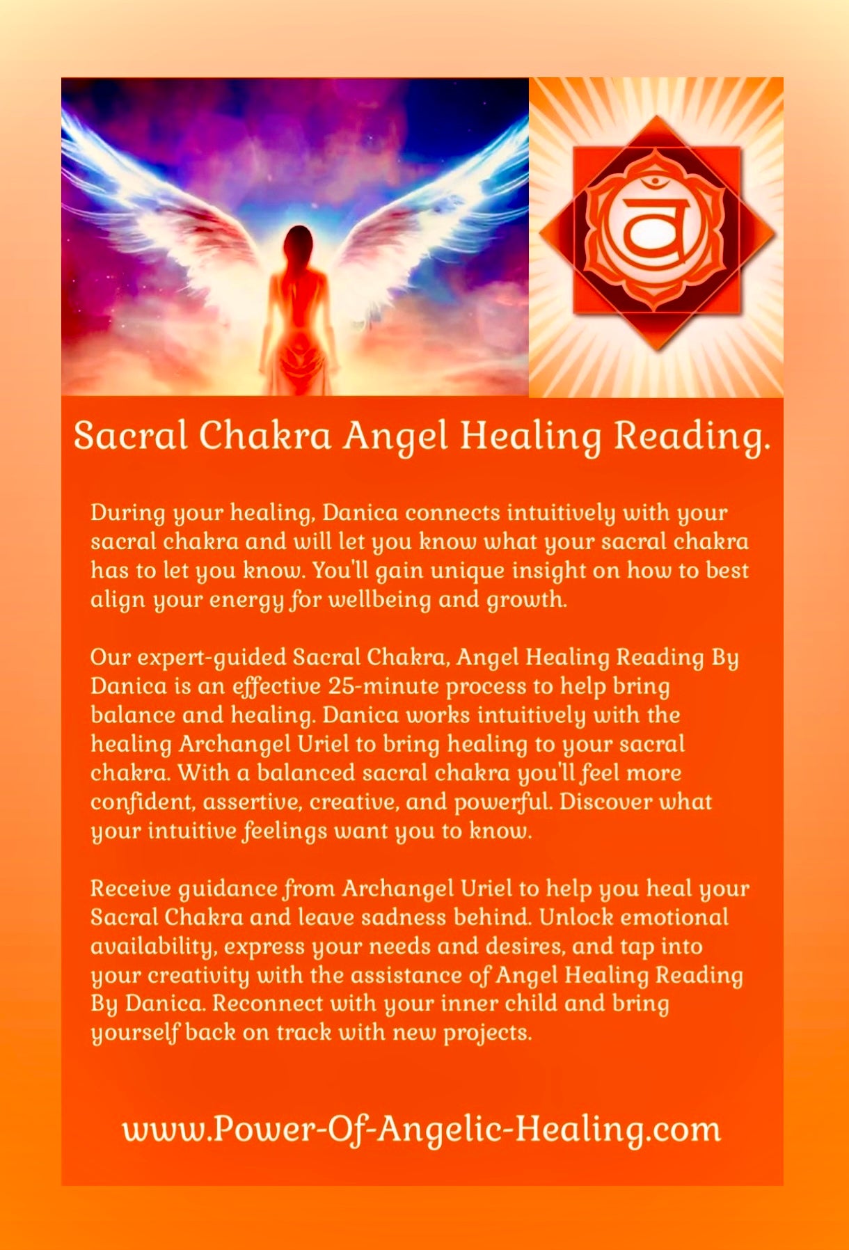 Sacral Chakra Angel Healing Reading