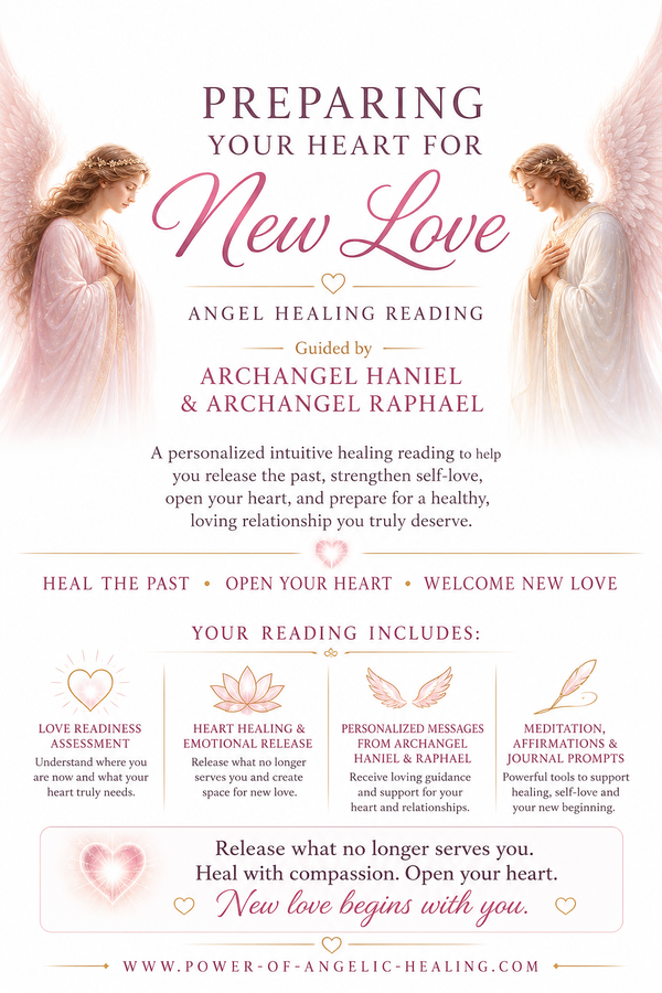 Preparing for New Love Reading. Healing • Confidence • Opening Your Heart