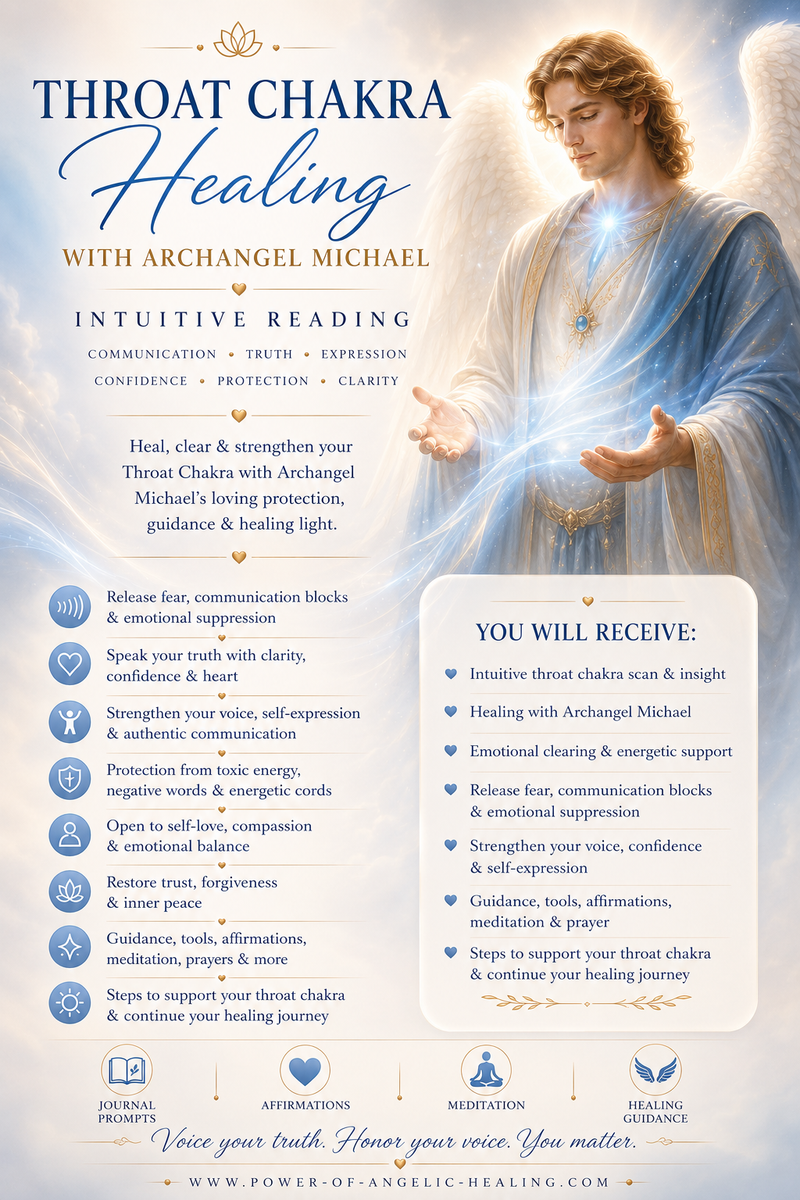 Throat Chakra Healing & Archangel Michael Intuitive Reading