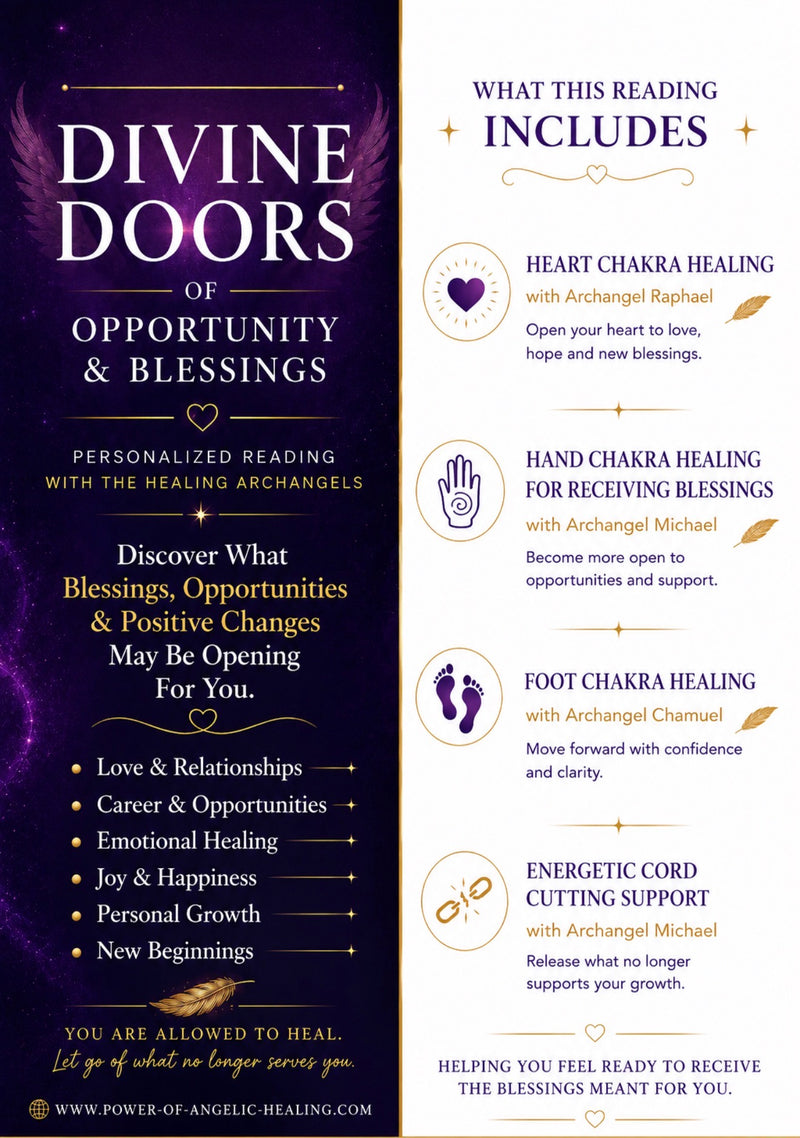 Divine Doors of Opportunity & Blessings. Personalized Reading with the Healing Archangels.