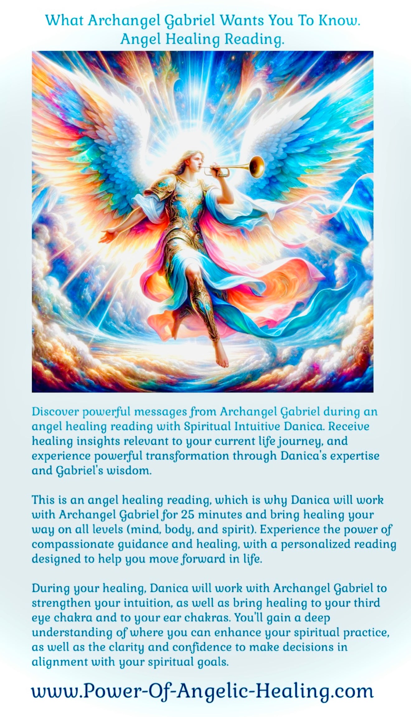 What Archangel Gabriel Wants You To Know. Angel Healing Reading.