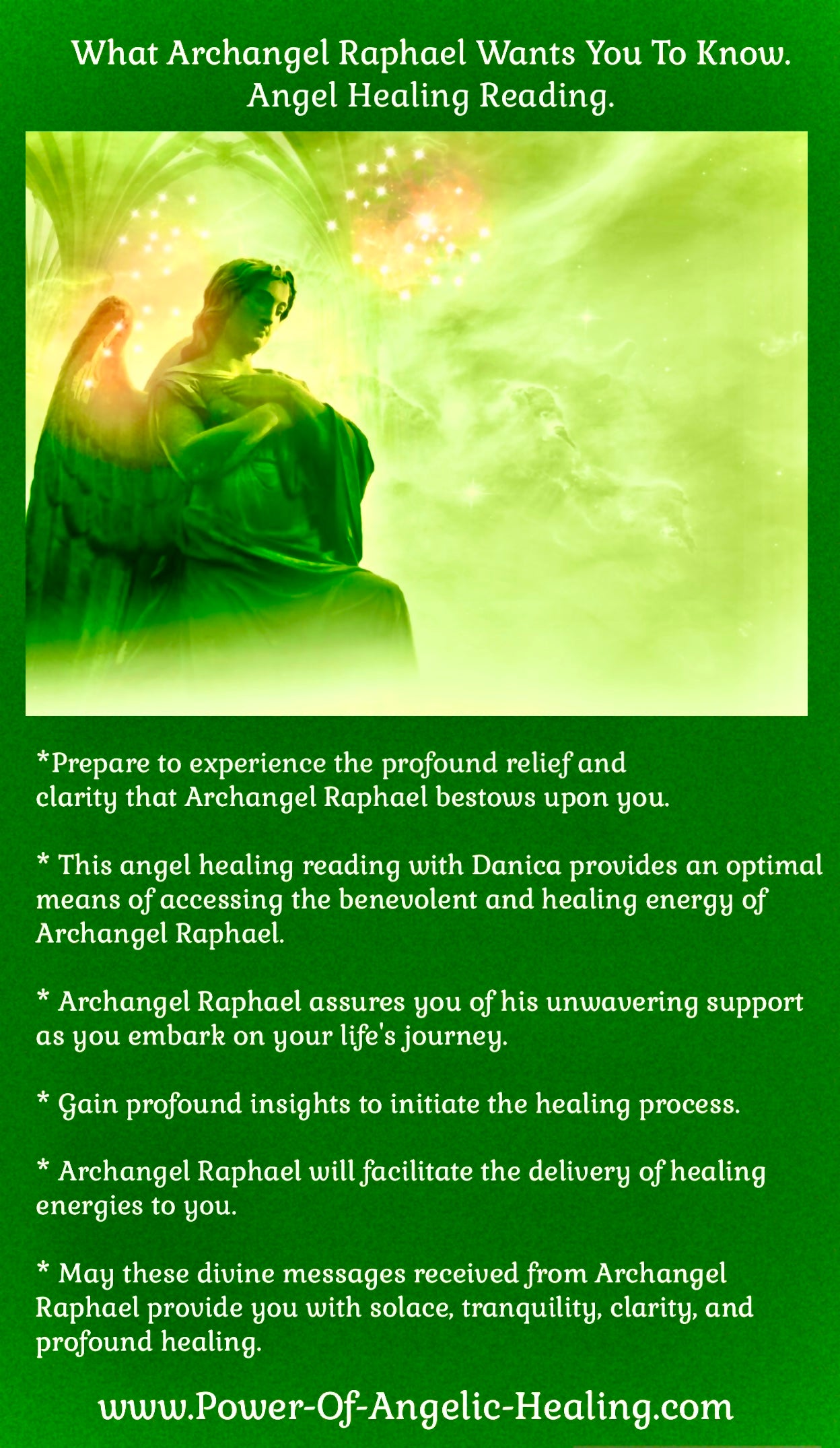 What Archangel Raphael Wants You To Know. Angel Healing Reading.