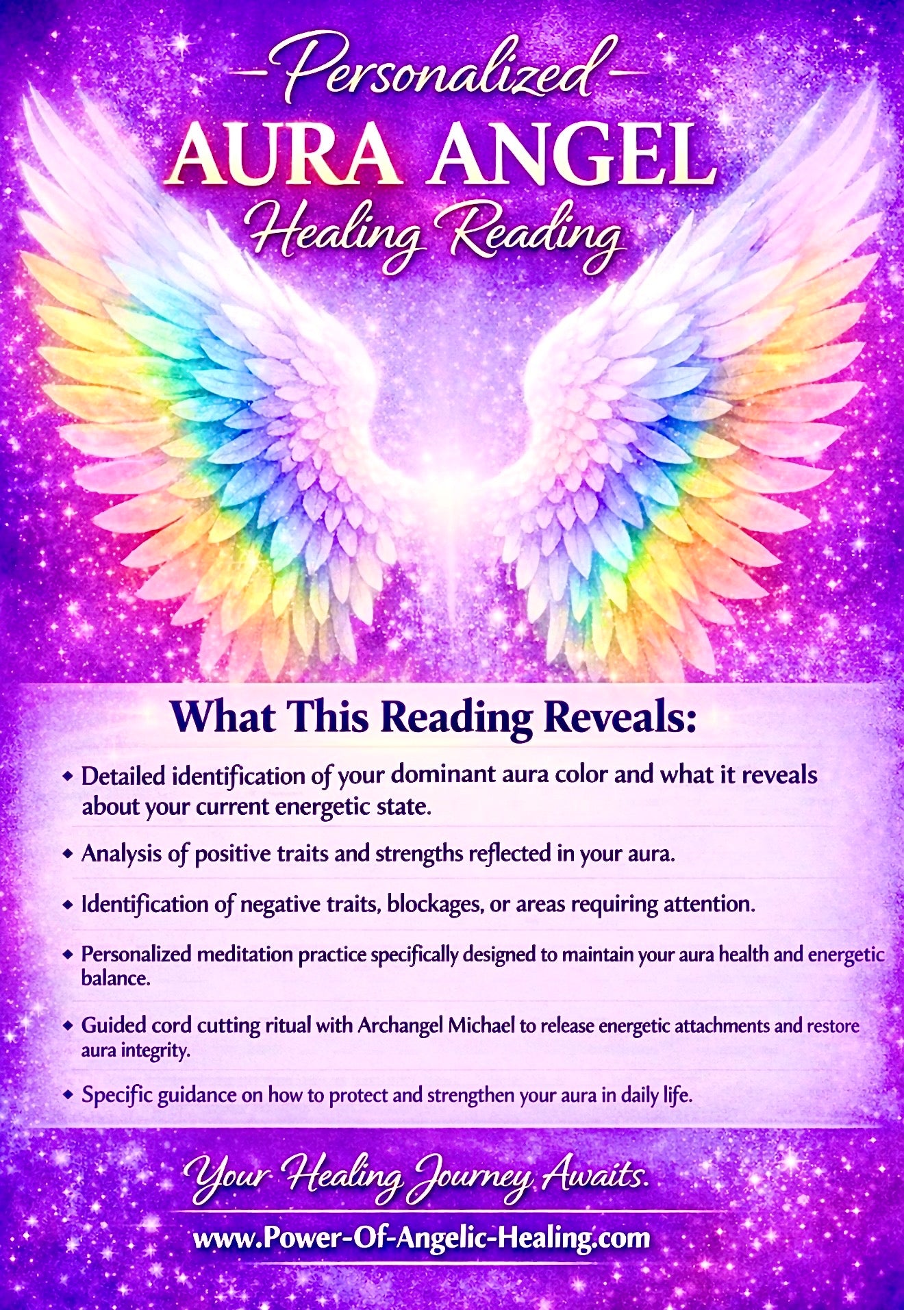 Personalized Aura Angel Healing Reading