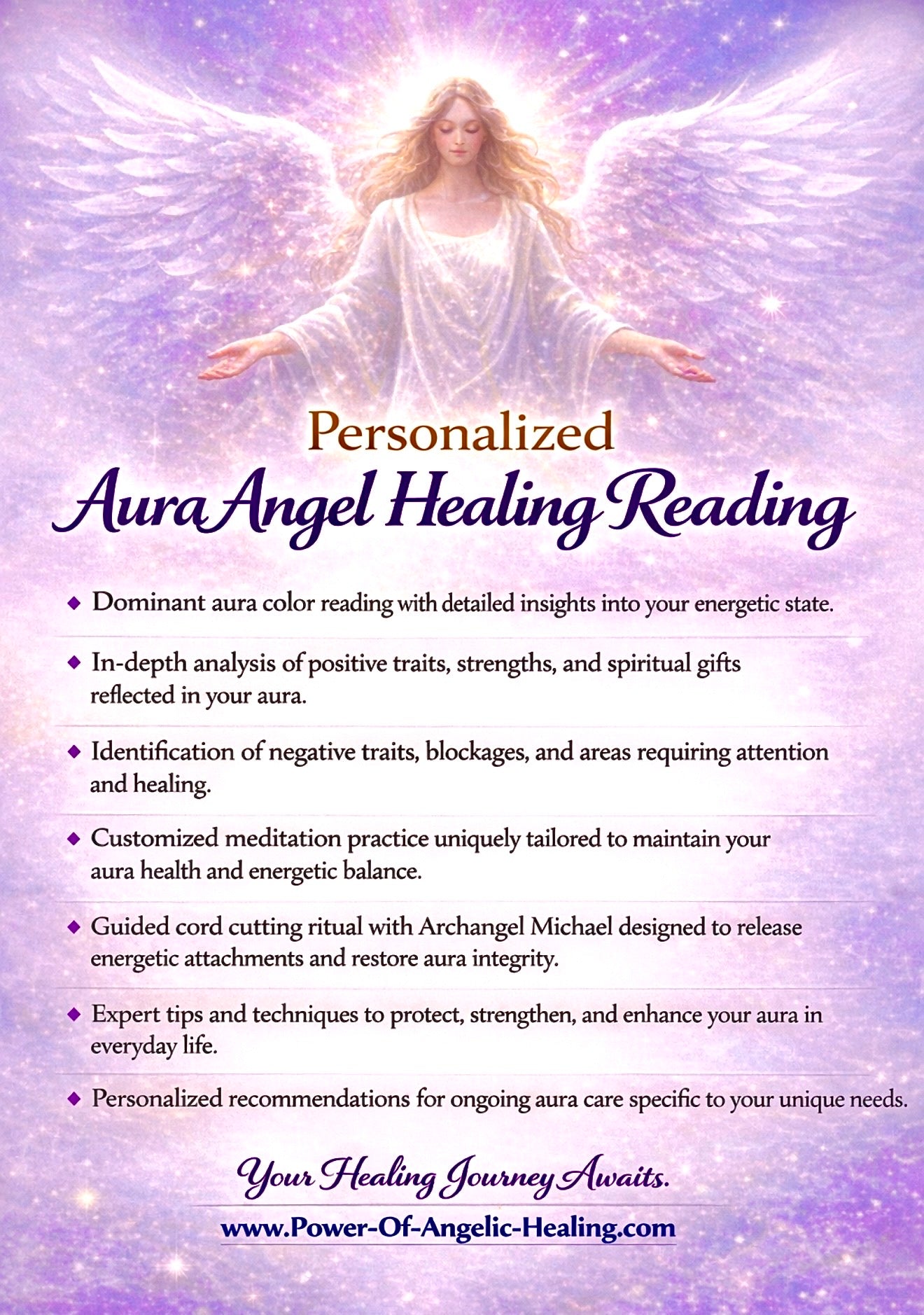 Personalized Aura Angel Healing Reading