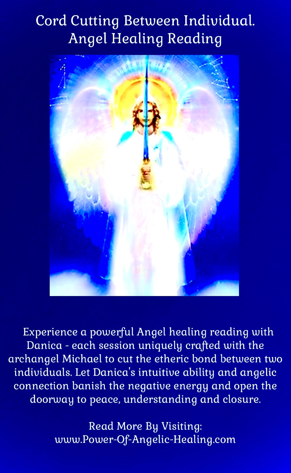 Cord Cutting Between Individual. Angel Healing Reading.