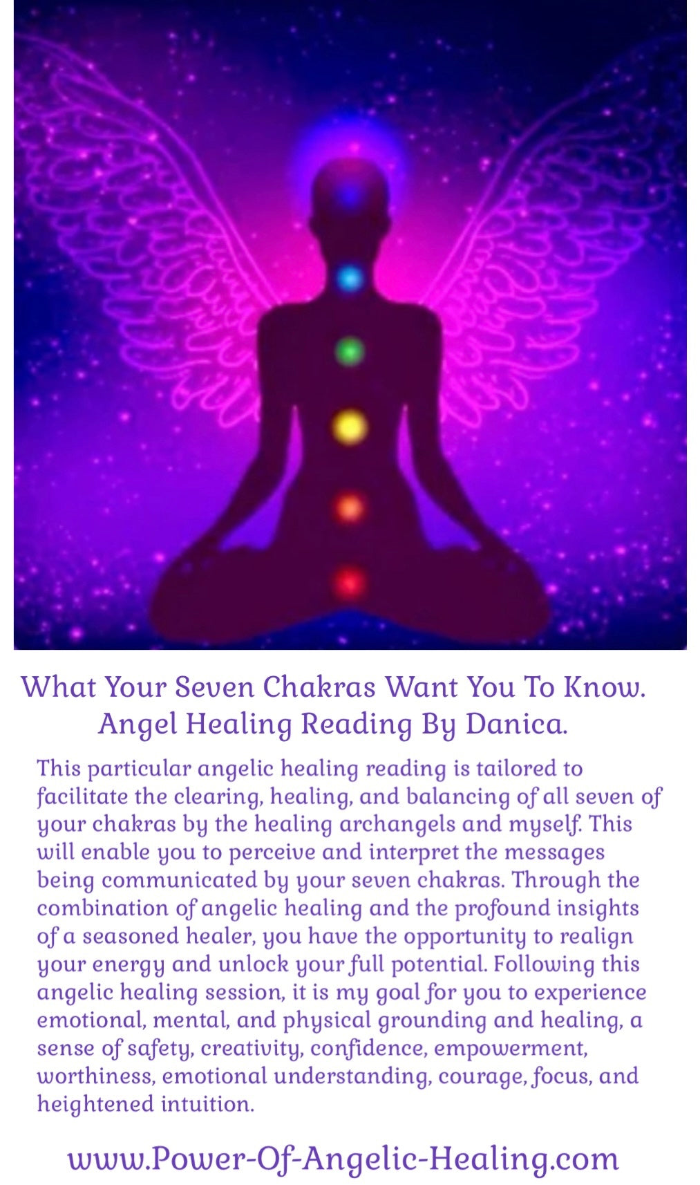 What Your Seven Chakras Want You To Know. Angel Healing Reading.