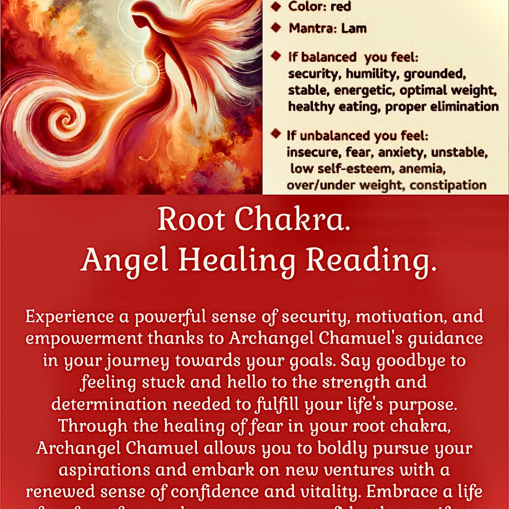 Root Chakra. Angel Healing Reading.