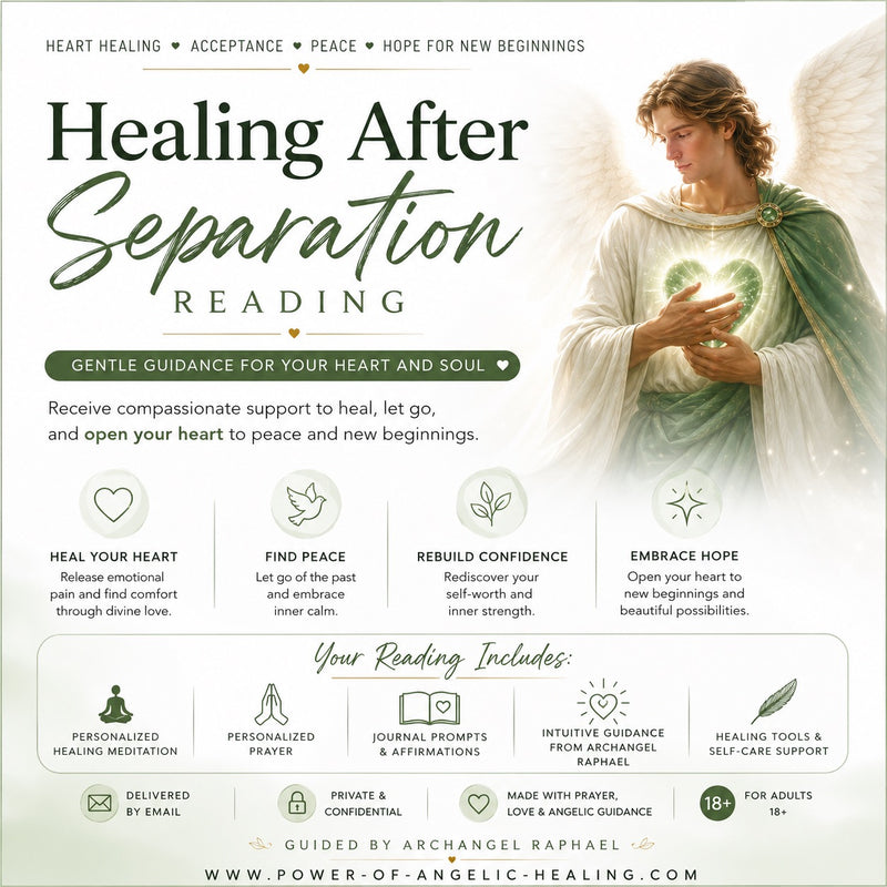 Healing After Separation Reading. Heart Healing • Acceptance • Peace • Hope for New Beginnings