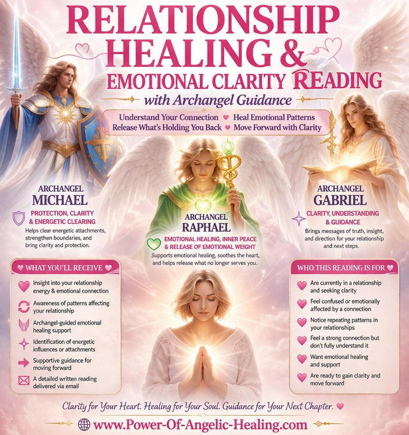 Relationship Healing & Emotional Clarity Reading with Archangel Guidance✨Understand Your Connection • Heal Emotional Patterns • Release What’s Holding You Back • Move Forward with Clarity