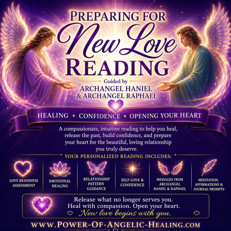 Preparing for New Love Reading. Healing • Confidence • Opening Your Heart